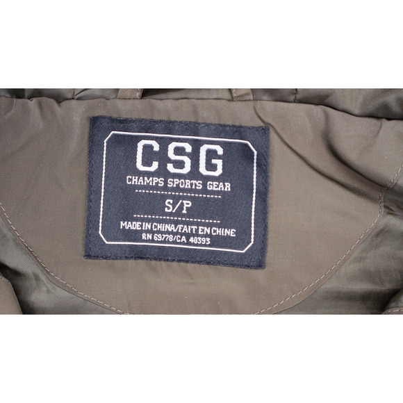 CSG Champs Sports Gear Jacket w/ Military Patches Lined Full Zip - Size: S/P - Picture 13 of 16